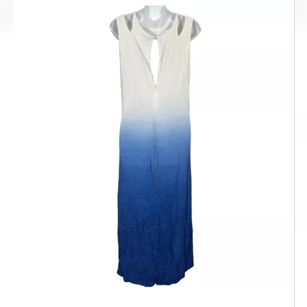 Bar III Ombre Maxi Dress - Blue and WhiteSleevesless White & Blue Size small nwt - Picture 1 of 12
